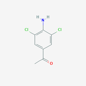 molecular formula C8H7Cl2NO B195734 4'-Amino-3',5'-dichloroacetophenone CAS No. 37148-48-4