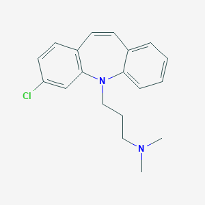 B195738 3-(2-chlorobenzo[b][1]benzazepin-11-yl)-N,N-dimethylpropan-1-amine CAS No. 2095-42-3