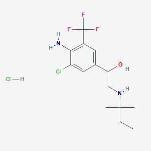 molecular formula C14H21Cl2F3N2O B195739 Mapenterol hydrochloride CAS No. 54238-51-6