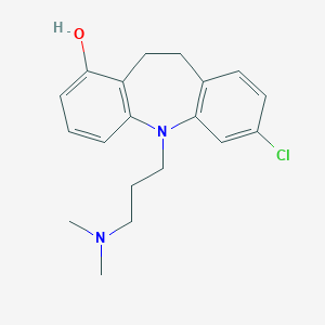 molecular formula C19H23ClN2O B195741 5H-Dibenz(b,f)azepin-1-ol, 7-chloro-5-(3-(dimethylamino)propyl)-10,11-dihydro- CAS No. 83385-97-1