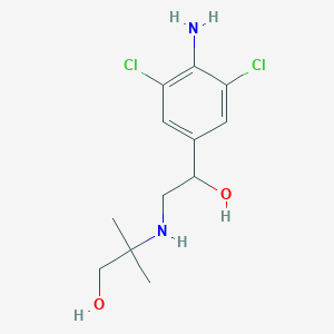 molecular formula C12H18Cl2N2O2 B195750 Hydroxymethylclenbuterol CAS No. 38339-18-3