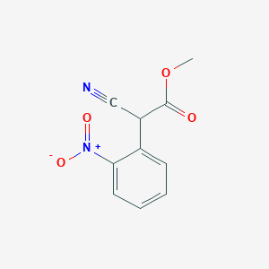 molecular formula C10H8N2O4 B019577 Methyl 2-cyano-2-(2-nitrophenyl)acetate CAS No. 113772-13-7