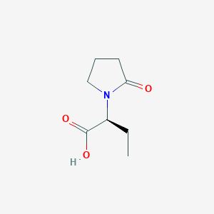 molecular formula C8H13NO3 B195800 (2S)-2-(2-氧代吡咯烷-1-基)丁酸 CAS No. 102849-49-0