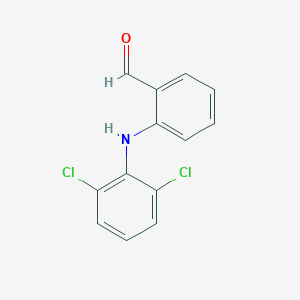 molecular formula C13H9Cl2NO B195803 2-((2,6-Dichlorophenyl)amino)benzaldehyde CAS No. 22121-58-0