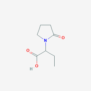 molecular formula C8H13NO3 B195809 2-(2-oxopyrrolidin-1-yl)butanoic Acid CAS No. 67118-31-4