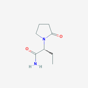 molecular formula C8H14N2O2 B195812 (2R)-2-(2-oxopyrrolidin-1-yl)butanamide CAS No. 103765-01-1