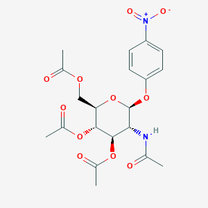 molecular formula C20H24N2O11 B019582 对硝基苯 2-乙酰氨基-3,4,6-三-O-乙酰-β-D-吡喃葡萄糖苷 CAS No. 13089-27-5