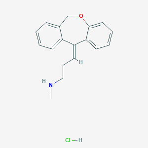 molecular formula C18H19NO·HCl B195832 去甲多塞平盐酸盐，(E)- CAS No. 4504-96-5