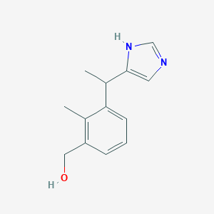 molecular formula C13H16N2O B195842 3-[1-(1H-咪唑-5-基)乙基]-2-甲基苯甲醇 CAS No. 128366-50-7