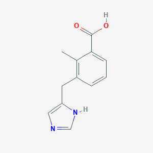 molecular formula C12H12N2O2 B195853 3-(1H-Imidazol-4-ylmethyl)-2-methylbenzoic acid CAS No. 115664-39-6