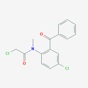 molecular formula C16H13Cl2NO2 B195862 N-(2-Benzoyl-4-chlorophenyl)-2-chloro-N-methylacetamide CAS No. 6021-21-2