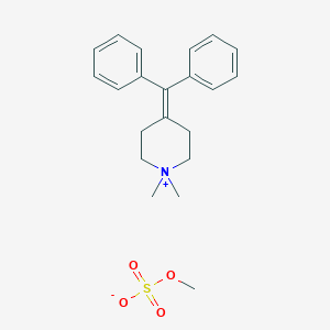 molecular formula C20H24N.CH3O4S<br>C21H27NO4S B195865 Diphemanil methyl sulfate CAS No. 62-97-5