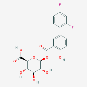 molecular formula C19H16F2O9 B195867 Diflunisal acyl glucuronide CAS No. 58446-30-3