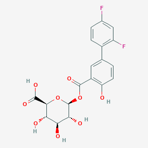 molecular formula C19H16F2O9 B195867 Diflunisal glucuronide ester CAS No. 58446-30-3