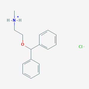 molecular formula C16H20ClNO B195871 2-(Benzhydryloxy)-N-methylethanamine hydrochloride CAS No. 53499-40-4