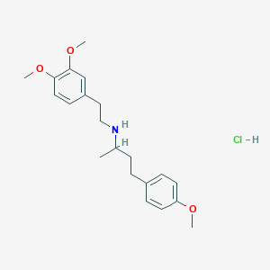 molecular formula C21H29NO3·HCl B195873 Trimethoxy Dobutamine Hydrochloride CAS No. 51062-14-7