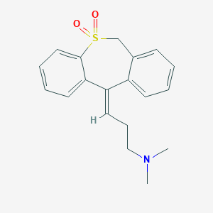 molecular formula C19H21NO2S B195876 11-(3-二甲氨基丙叉亚基)-6,11-二氢二苯并(b,e)噻唪-5,5-二氧化物 CAS No. 33301-24-5