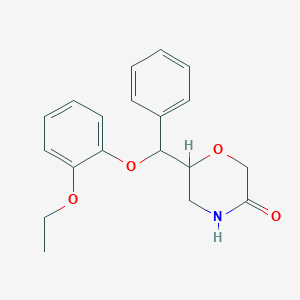 6-[(2-Ethoxyphenoxy)(phenyl)methyl]morpholin-3-one