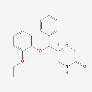 molecular formula C19H21NO4 B195892 6-((2-Ethoxyphenoxy)(phenyl)methyl)morpholin-3-one CAS No. 93886-32-9