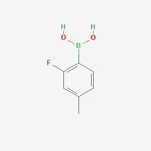 molecular formula C7H8BFO2 B019590 2-Fluoro-4-methylphenylboronic acid CAS No. 170981-26-7