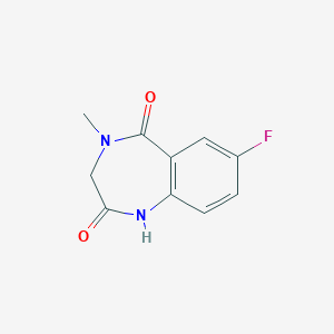 molecular formula C10H9FN2O2 B195916 7-Fluoro-4-methyl-3,4-dihydro-1H-benzo[E][1,4]diazepine-2,5-dione CAS No. 78755-80-3
