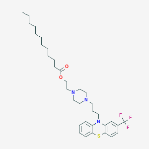 molecular formula C34H48F3N3O2S B195927 Fluphenazine dodecanoate CAS No. 61555-18-8