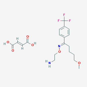 molecular formula C19H25F3N2O6 B195935 Fluvoxamine maleate CAS No. 61718-82-9