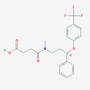 molecular formula C21H22F3NO4 B195944 氟西汀琥珀酸 CAS No. 1026723-45-4