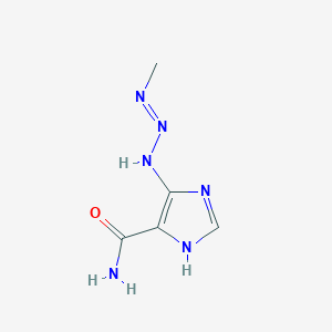 molecular formula C5H8N6O B019595 5-(3-甲基-1-三氮烯)咪唑-4-甲酰胺 CAS No. 3413-72-7