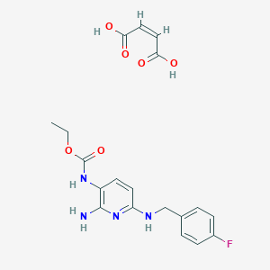 molecular formula C19H21FN4O6 B195951 马来酸氟比洛芬 CAS No. 75507-68-5