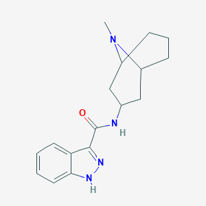 molecular formula C17H22N4O B195952 N-(9-methyl-9-azabicyclo[3.3.1]nonan-3-yl)-1H-indazole-3-carboxamide CAS No. 107007-95-4