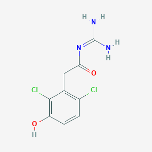 molecular formula C9H9Cl2N3O2 B195956 3-Hydroxyguanfacine CAS No. 78197-84-9