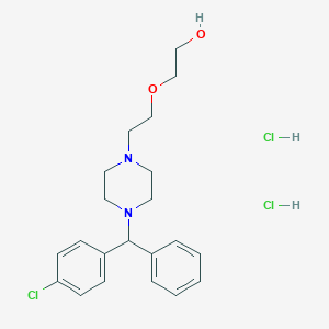 molecular formula C21H29Cl3N2O2 B195973 Hydroxyzine Hydrochloride CAS No. 2192-20-3