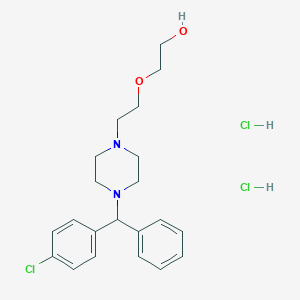 molecular formula C21H29Cl3N2O2 B195973 Hydroxyzine dihydrochloride CAS No. 2192-20-3