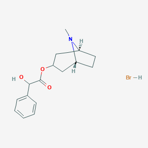 molecular formula C16H22NO3Br B195974 Homatropine hydrobromide CAS No. 51-56-9
