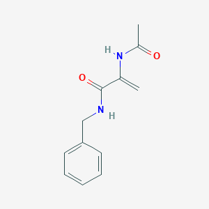 molecular formula C12H14N2O2 B195997 2-Propenamide, 2-(acetylamino)-N-(phenylmethyl)- CAS No. 86921-49-5