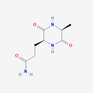 molecular formula C8H13N3O3 B196030 CYCLO(-ALA-GLN) CAS No. 268221-76-7