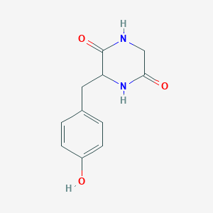 molecular formula C11H12N2O3 B196037 (S)-3-(4-羟基苯甲基)哌嗪-2,5-二酮 CAS No. 5845-66-9