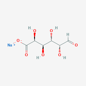 molecular formula [C12H14O12 . 2 Na]n B196040 D-Galacturonic acid, sodium salt (1:1) CAS No. 14984-39-5