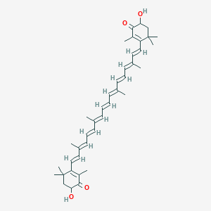 molecular formula C40H52O4 B196054 beta,beta-Carotene-4,4'-dione, 3,3'-dihydroxy-, (3S,3'S)- CAS No. 7542-45-2