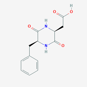 molecular formula C13H14N2O4 B196060 Cyclo(aspartyl-phenylalanyl) CAS No. 5262-10-2