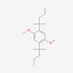 molecular formula C19H32O2 B019607 2,5-Bis(1,1-dimethylbutyl)-4-methoxyphenol CAS No. 109870-95-3