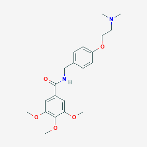 molecular formula C21H28N2O5 B196071 Trimethobenzamide CAS No. 138-56-7