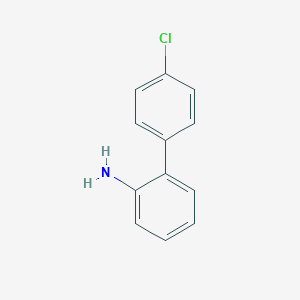 molecular formula C12H10ClN B196108 4'-Chloro-[1,1'-biphenyl]-2-amine CAS No. 1204-44-0