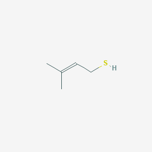 molecular formula C5H10S B196119 3-Methyl-2-butene-1-thiol CAS No. 5287-45-6