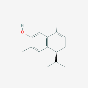 B196120 (5S)-3,8-Dimethyl-5-propan-2-yl-5,6-dihydronaphthalen-2-ol CAS No. 72943-94-3