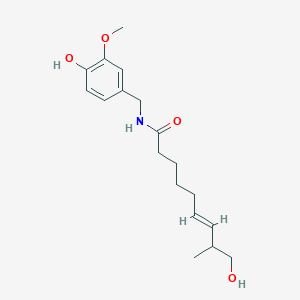 molecular formula C18H27NO4 B196125 17-羟基辣椒素 CAS No. 69173-71-3