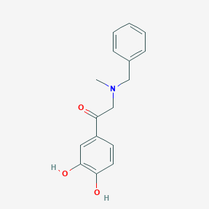molecular formula C16H17NO3 B196134 2-(Benzylmethylamino)-3',4'-dihydroxyacetophenone CAS No. 36467-25-1