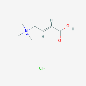 molecular formula C7H14NO2 . Cl B196142 (3-羧基烯丙基)三甲铵氯化物 CAS No. 6538-82-5