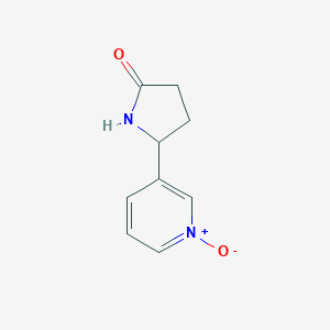 molecular formula C9H10N2O2 B196153 5-(1-Oxo-1lambda~5~-pyridin-3-yl)pyrrolidin-2-one CAS No. 101708-63-8